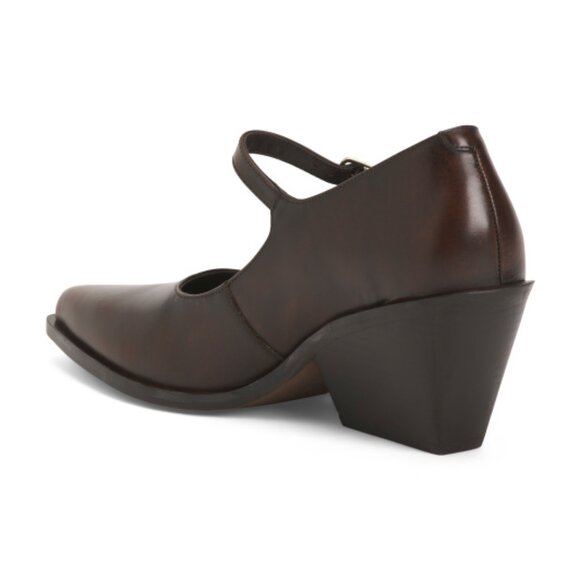SEYCHELLES Leather Sparks Point Toe Wedges - Picture 2 of 3